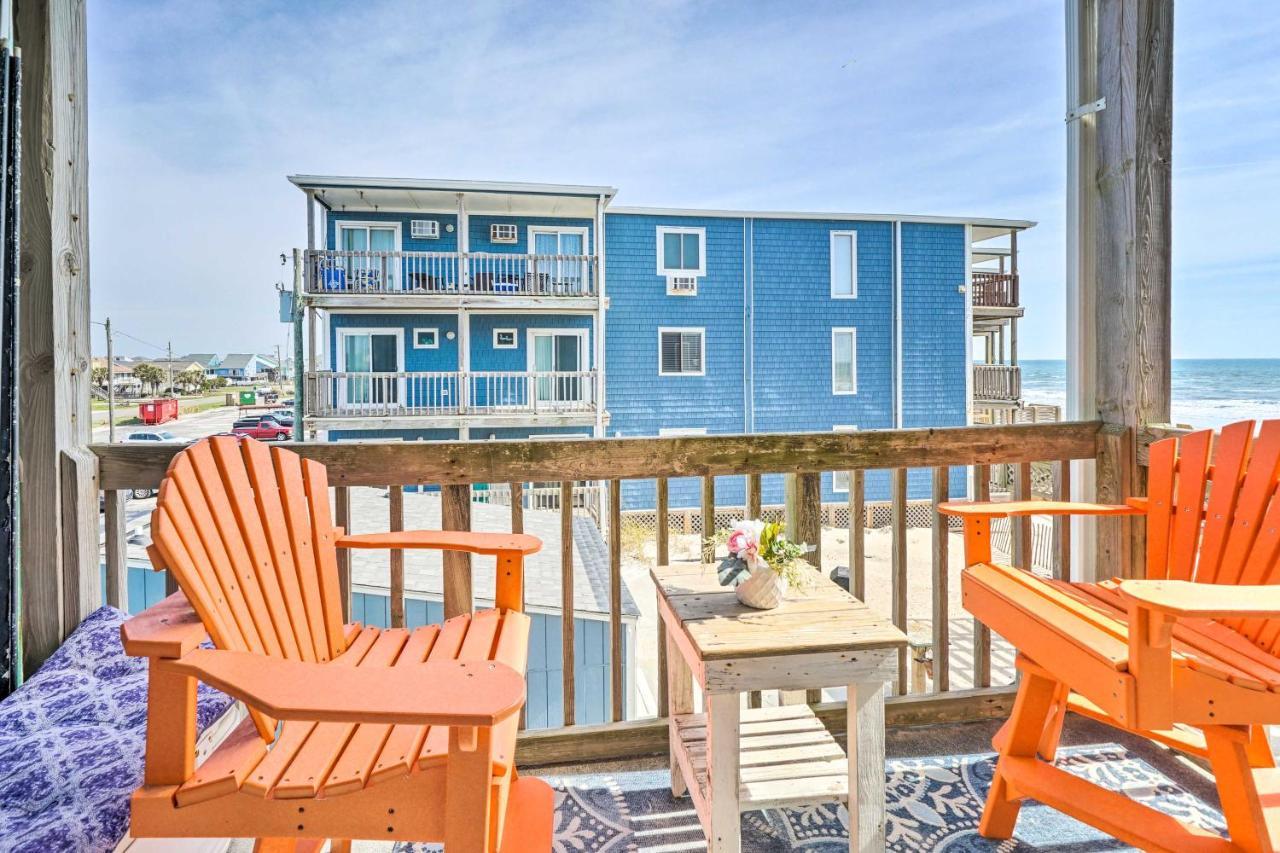 North Topsail Condo - Steps To Beach! North Topsail Beach Dış mekan fotoğraf