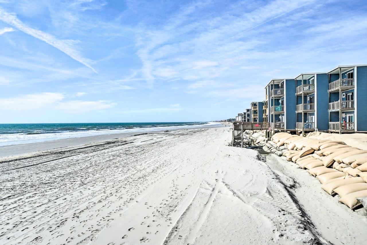 North Topsail Condo - Steps To Beach! North Topsail Beach Dış mekan fotoğraf