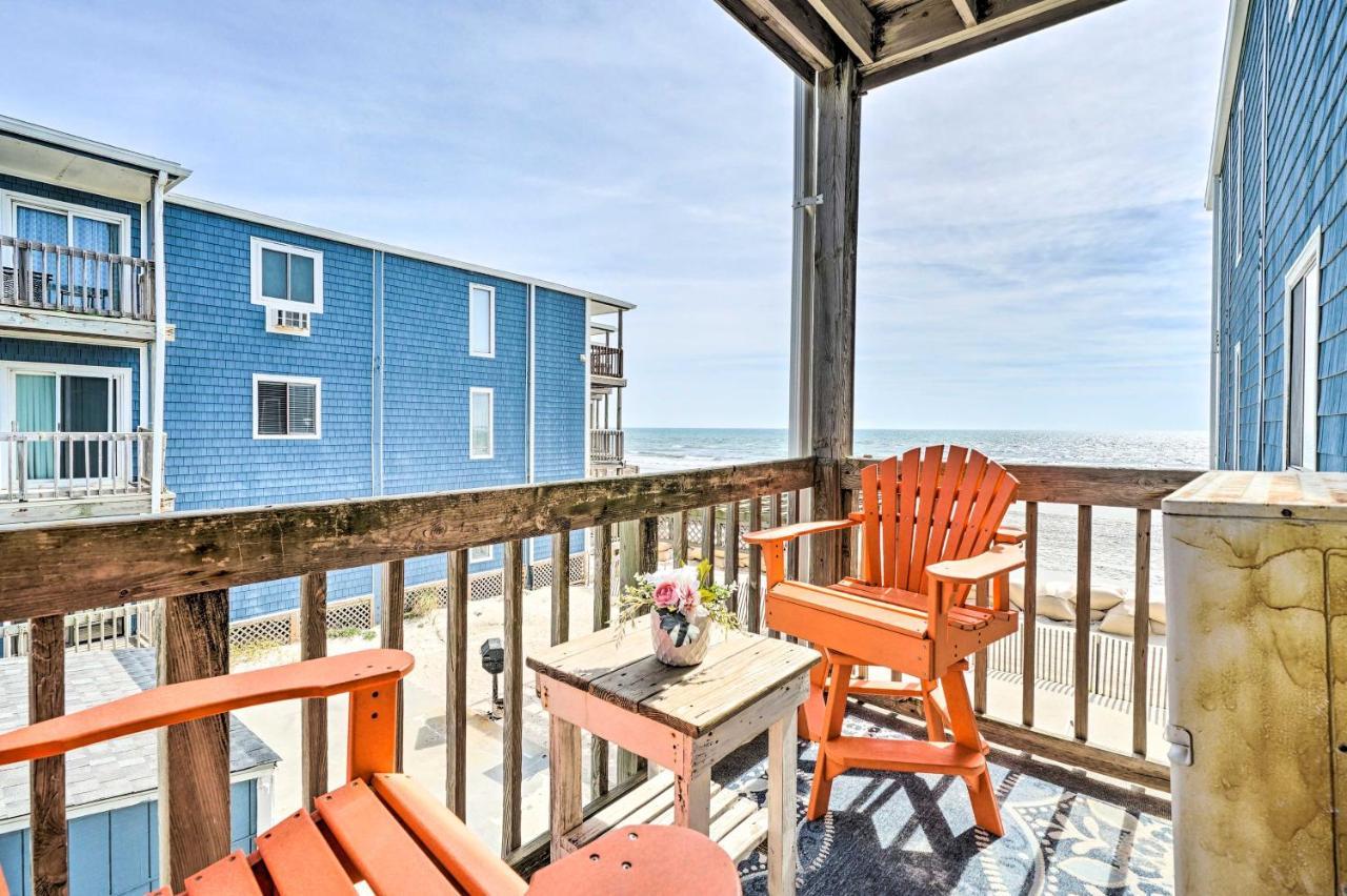 North Topsail Condo - Steps To Beach! North Topsail Beach Dış mekan fotoğraf